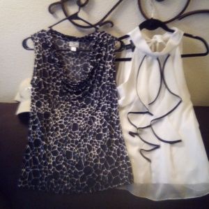Two very nice sleeveless summer tops size small